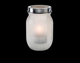 Satin Linen Glass Lamp...  HW1610SL