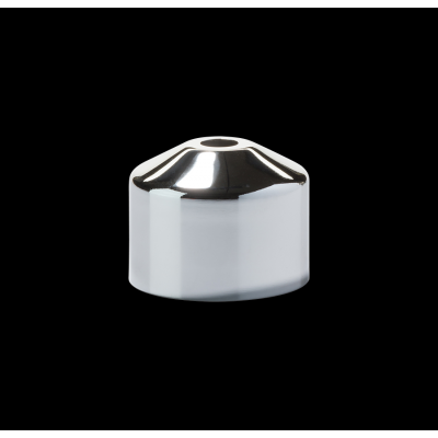 Polished Chrome Midsize Candle Cover